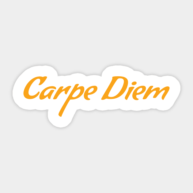 Carpe Diem - Seize the Day Sticker by Magicform